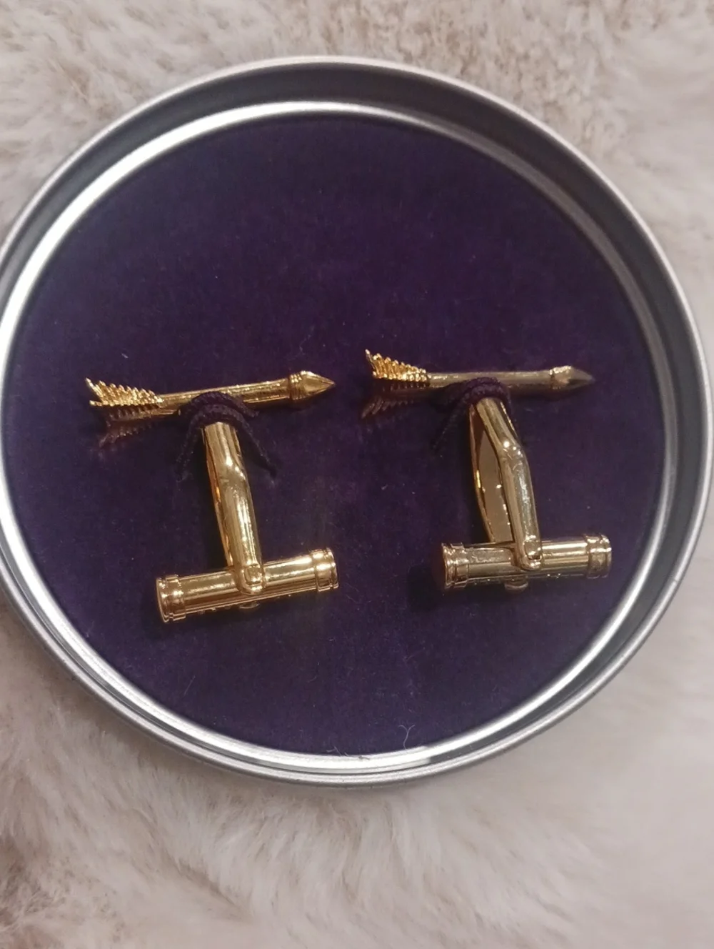 Ted Baker Gold Arrow Motif Cufflinks